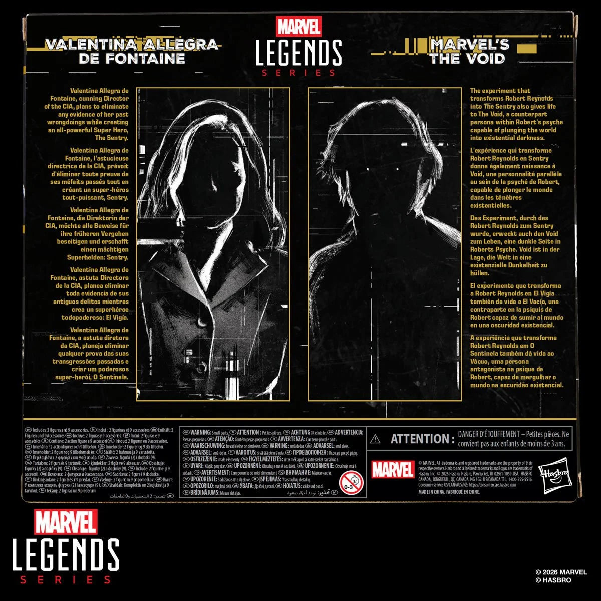 *Backorder* Marvel Legends Thunderbolts Valentina Allegra de Fontaine & The Void 6-Inch Figures | Grade A