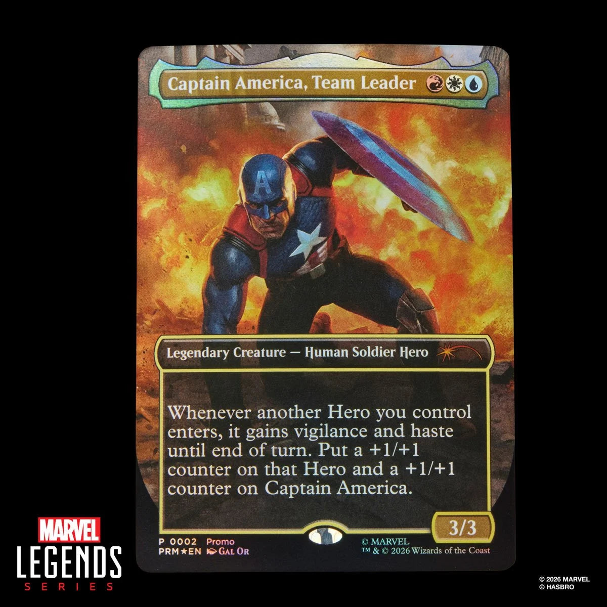 *Backorder* Hasbro Marvel Legends Captain America Avengers: Twilight 6-Inch Figure & MTG Card | Grade A