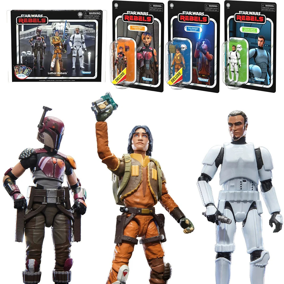 *Pre-Order* Star Wars The Vintage Collection Lothal Rebels 3-Pack Sabine Wren Ezra Bridger Kanan Jarrus | Grade A