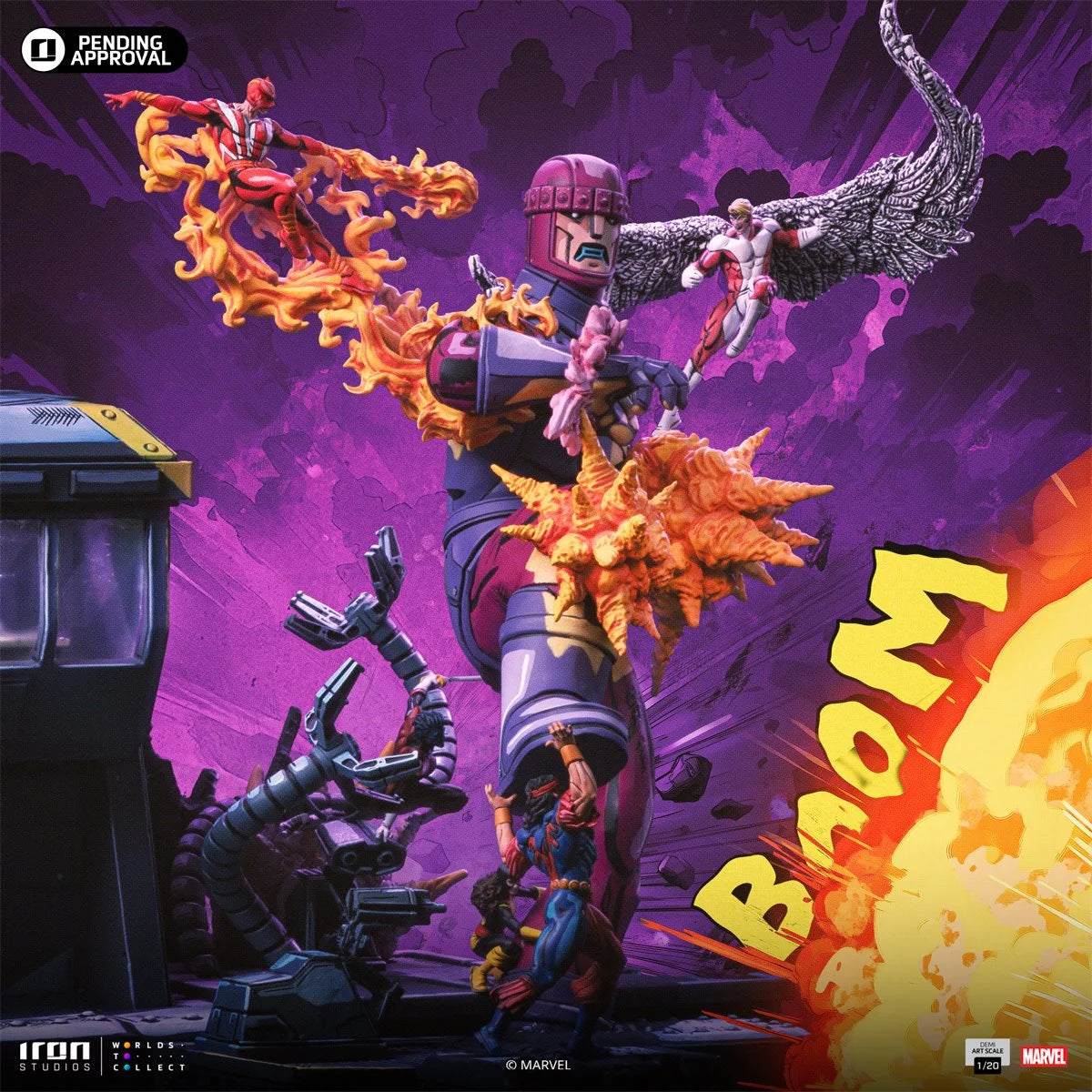 *Pre-Order* Iron Studios X-Men Danger Room Comic Color Variant 1:20 Demi Art Scale Diorama B Statue | Grade A